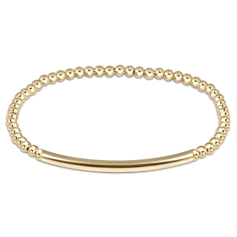 enewton classic gold 2.5mm bead bracelet - classic beaded signature cross encompass gold charm