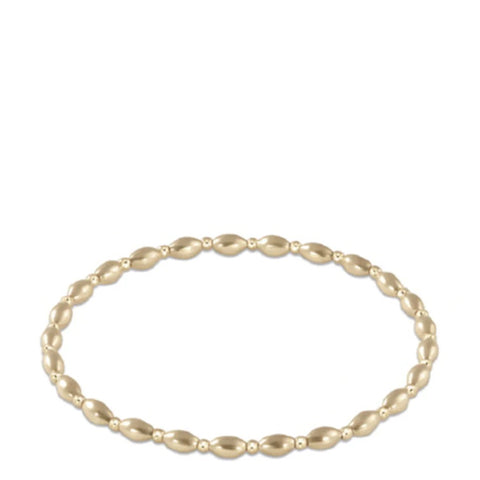 enewton classic gold 3mm bead bracelet - protection gold disc