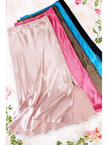 Good Girl Satin Skirt - 4 Colors