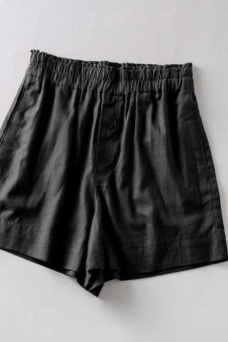 Tara Pull On Linen Shorts - 2 Colors