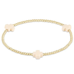 enewton signature cross gold pattern 2mm bead bracelet-Many Colors