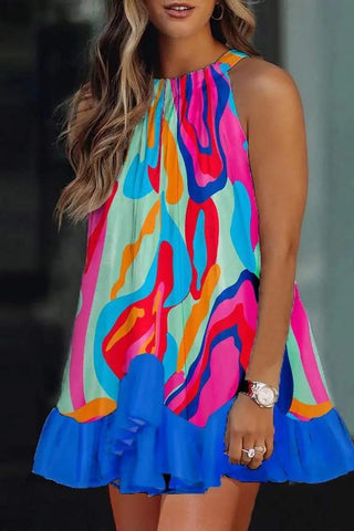 Rainbow Swirls Dress