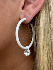 Lovie White Earrings