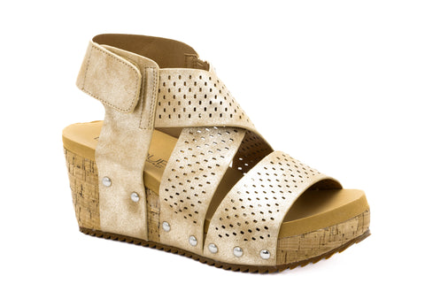 Mylah Clear Lucite Wedge Sandal