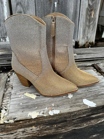 Corky's Selfie Bootie - Gold Silver Ombre