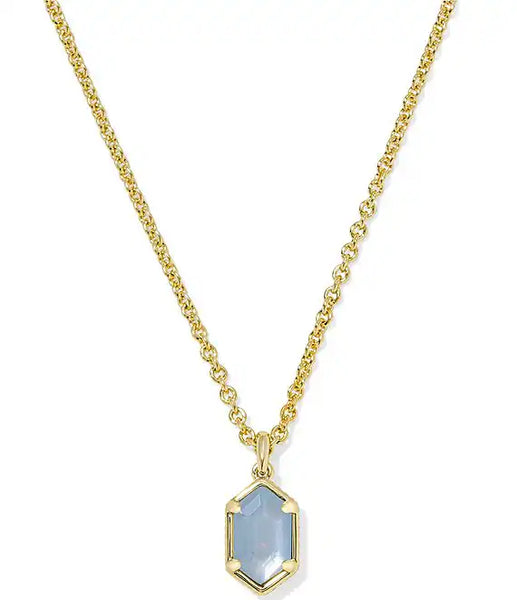 Kendra Scott Hallie Short Pendant Necklace - Sky Blue
