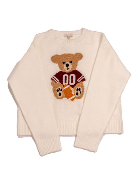Simply Southern Football Bear Sweater