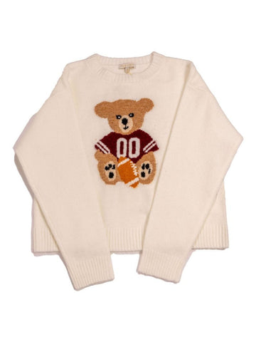 Simply Southern Football Bear Sweater