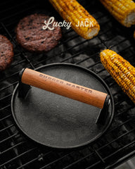 Burger Master – Cast Iron Grill Press