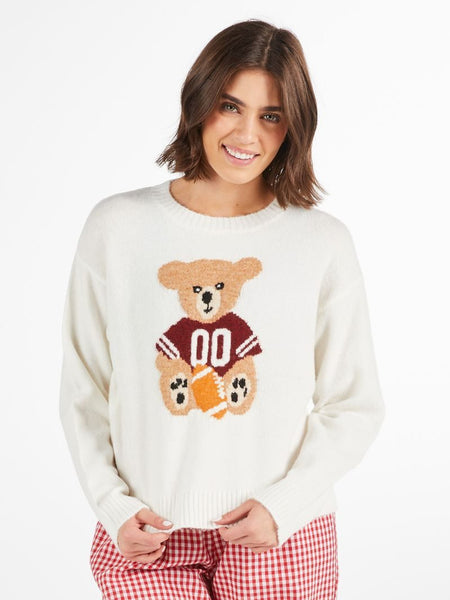 Simply Southern Football Bear Sweater