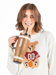 Simply Southern Dazzling Football Tumbler