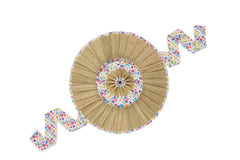 Kathy Hilton x Lorna Murray Polka Rainbow Luxe Ravello Hat-Medium