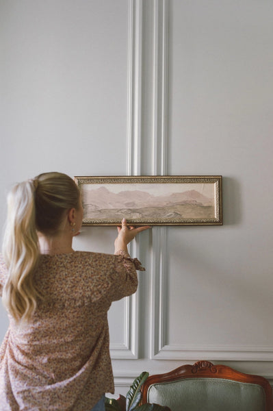 View from the Top of Honister Crag Framed Antique Art