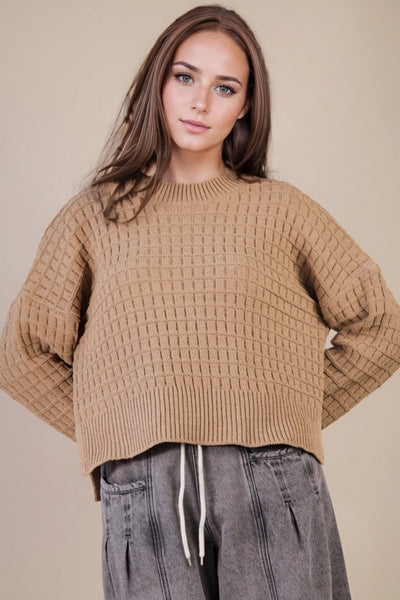 Through The Windowpane Sweater - 4 Colors