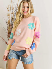 Popping Petals Sweater