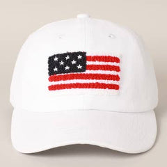 Chenille Flag Trucker Hat