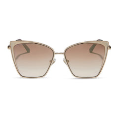 DIFF Becky Gold Flash Brown Gradient Sunglasses