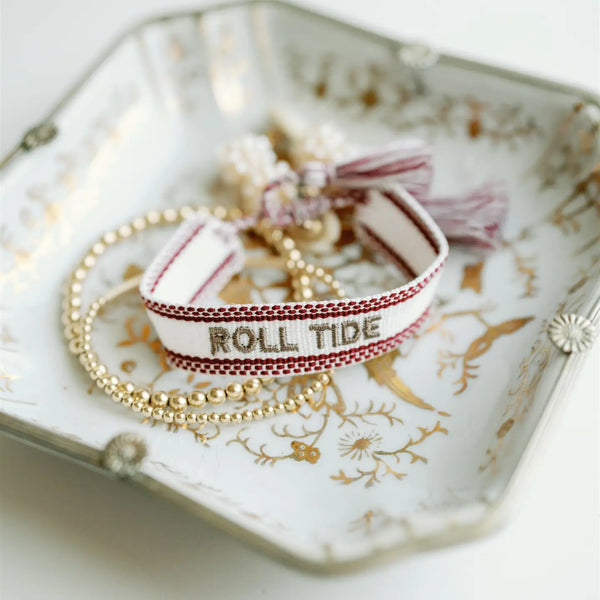 Auburn and Alabama Woven Gameday Bracelets