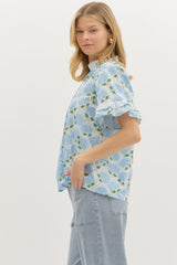 Hydrangea Blues Top