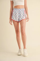 Cherry Print On Point Shorts