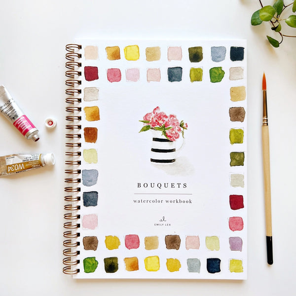 Watercolor Workbooks, Paint Sets, and Brushes