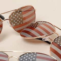 American Flag Aviator Sunglasses