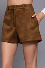 Faux Suede Shorts