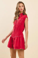 Red Valley Romper
