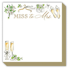 Handpainted Bride Vibes Luxe Notepad