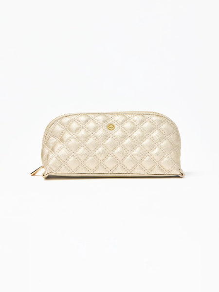 Small Quilted Essential Pouch | Black, Tan or Champagne