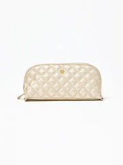 Small Quilted Essential Pouch | Black, Tan or Champagne