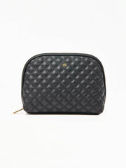 Large Quilted Essential Pouch in Black