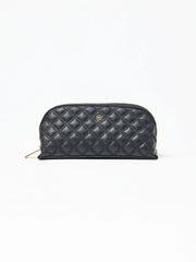 Small Quilted Essential Pouch | Black, Tan or Champagne