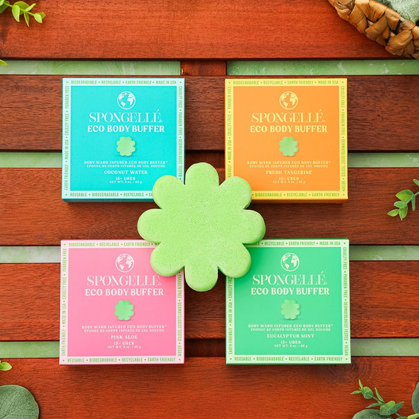 Spongellé’s® Eco Body Buffers - 4 Scents