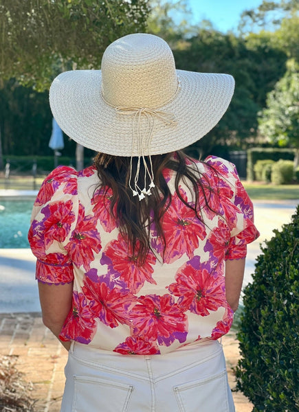 Cassie Pearl Hat Natural