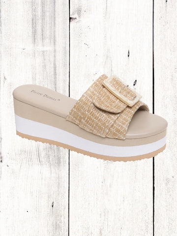 Snake Espadrille Flatform Sandals