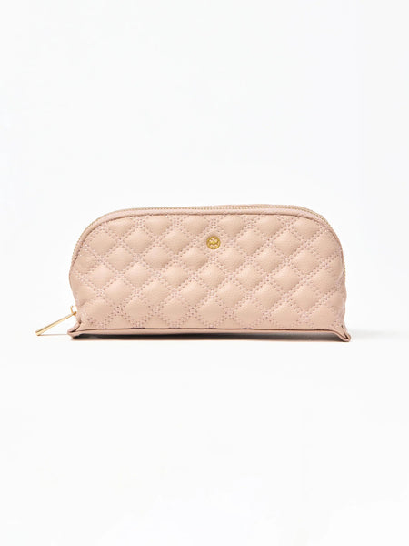 Small Quilted Essential Pouch | Black, Tan or Champagne