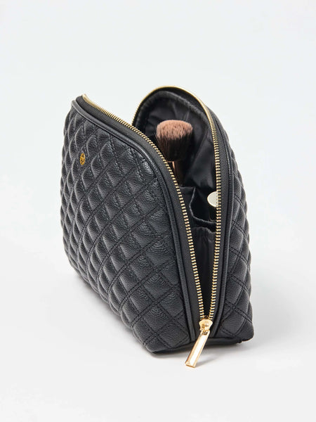 Large Quilted Essential Pouch in Black
