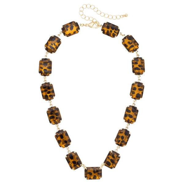 Bianca Linked Collar Necklace in Tortoise