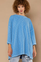 Ruth Ribbed Oversized Tee - 2 Colors