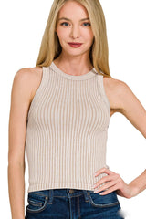 Flirty Girl Ribbed Tank Top-3 Colors