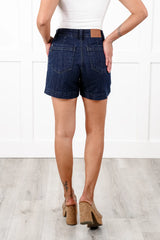 Judy Blue Dark Wash Trouser Shorts