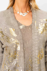 Gold Shimmer Cardigan