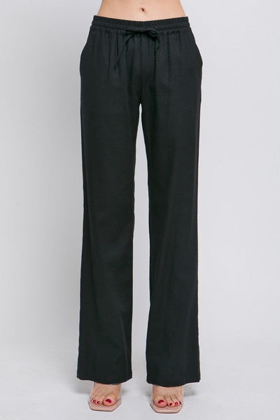 Daphne Linen Tie Waist Pants - 4 Colors