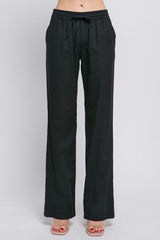 Daphne Linen Tie Waist Pants - 4 Colors