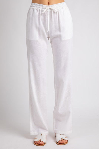 Daphne Linen Tie Waist Pants - 4 Colors