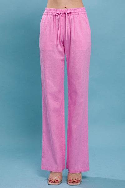 Daphne Linen Tie Waist Pants -Many Colors