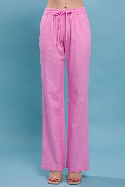 Daphne Linen Tie Waist Pants - 4 Colors