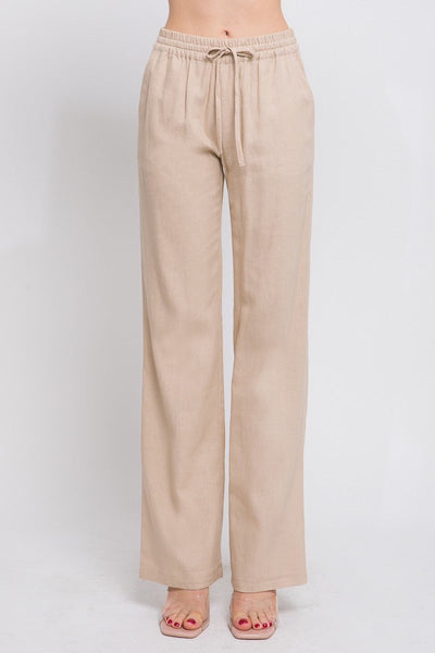 Daphne Linen Tie Waist Pants - 4 Colors
