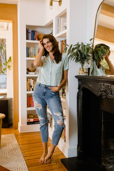 Judy Blue High Waist Destroyed Boyfriend Jeans